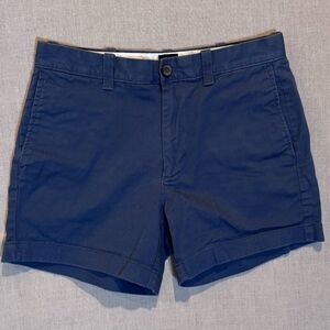 J. Crew Women’s Chino Shorts Preppy Navy Blue 5” Inseam Size 29